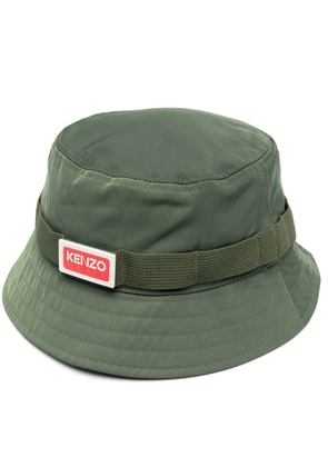 Kenzo Jungle logo-patch bucket hat - Green