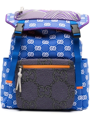 Gucci GG panelled backpack - Blue