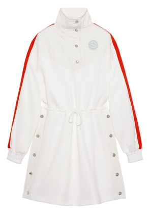 Gucci Web-stripe technical-jersey dress - White