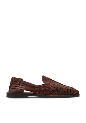 Brunello Cucinelli Woven Leather Sandals