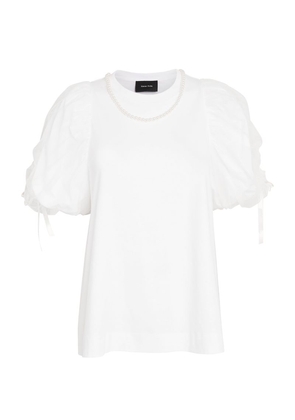 Simone Rocha Embellished Puff-Sleeve T-Shirt