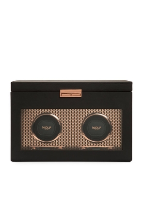 Wolf Axis Double Watch Winder With Storage