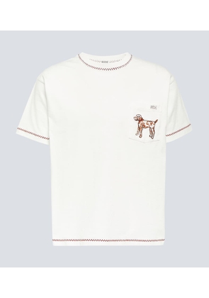 Bode Griffon embroidered cotton jersey T-shirt
