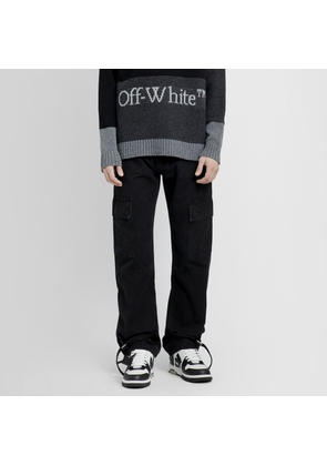 OFF-WHITE MAN BLACK TROUSERS
