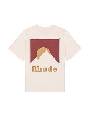Rhude Moonlight Tee in Vintage White - Ivory. Size S (also in L, M, XL).