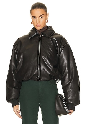 Acne Studios Puffer Jacket in Dark Brown - Brown. Size 36 (also in ).