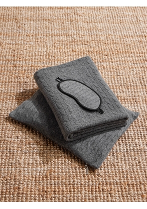 Ralph Lauren Home - Cable-Knit Cashmere Travel Accessories Set - Men - Gray