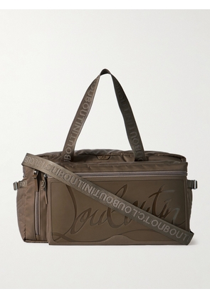 Christian Louboutin - Loubideal Rubber-Trimmed Shell and Mesh Holdall - Men - Brown