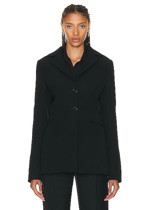 The Row Giglius Jacket in Black - Black. Size 4 (also in 6).