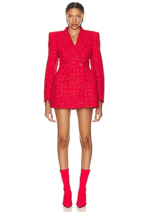 Balenciaga Double Breasted Hourglass Jacket in Red - Red. Size 36 (also in ).
