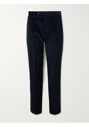 Paul Smith - Pienza Stretch Cotton and Wool-Blend Corduroy Suit Trousers - Men - Blue - UK/US 30