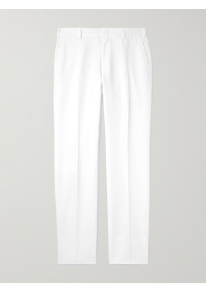 Brioni - Pienza Straight-Leg Linen and Cotton-Blend Trousers - Men - White - IT 46