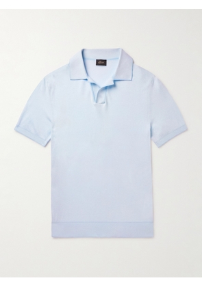 Brioni - Cotton Polo Shirt - Men - Blue - IT 46