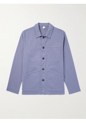 Altea - Stretch-Lyocell and Cotton Blend Denim Overshirt - Men - Blue - S