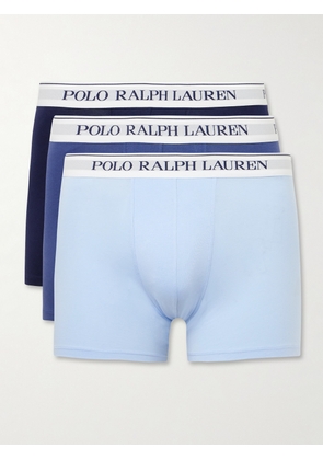 Polo Ralph Lauren - Three-Pack Stretch-Cotton Boxer Briefs - Men - Blue - S