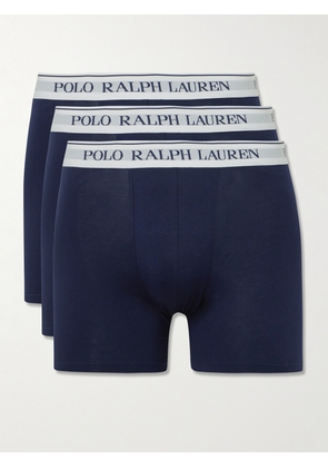 Polo Ralph Lauren - Three-Pack Stretch-Cotton Boxer Briefs - Men - Blue - S