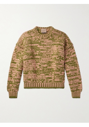 Federico Curradi - Two-Tone Wool Sweater - Men - Green - M
