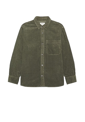 AGOLDE Odele Shirt in Lawn - Olive. Size XL/1X (also in ).