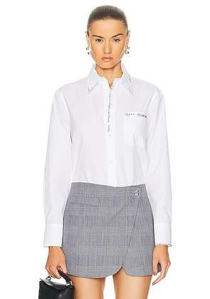 Marni Cotton Poplin Shirt in Lilly White - White. Size 40 (also in 38, 42, 44).