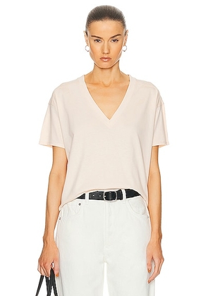 Loulou Studio Faaa Tee in Cream Rose - Pink. Size XS (also in S).
