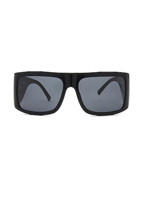 THE ATTICO Andre Sunglasses in Black  Silver  & Grey - Black. Size all.