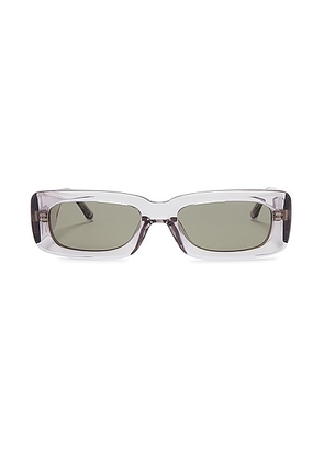 THE ATTICO Mini Marfa Sunglasses in Smoke  Silver  & Brown - Light Grey. Size all.