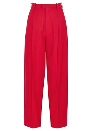 Marni Tapered Wool Trousers - Red - 8