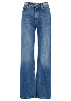 Rabanne Embellished Straight-leg Jeans - Denim - 26 (W26 / UK 8 / S)