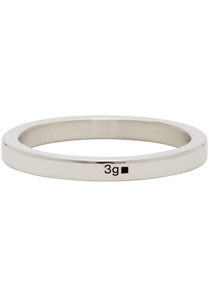 Le Gramme Silver Polished 'Le 3 Grammes' Ribbon Ring