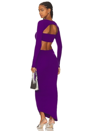 Baobab Geneva Cut Out Maxi Dress in Purple. Size M, XS.