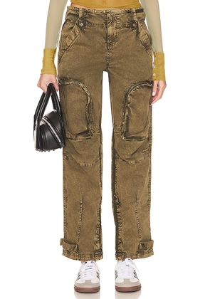 Free People x We The Free Can't Compare Slouch Pant in Olive. Size L, M, S.