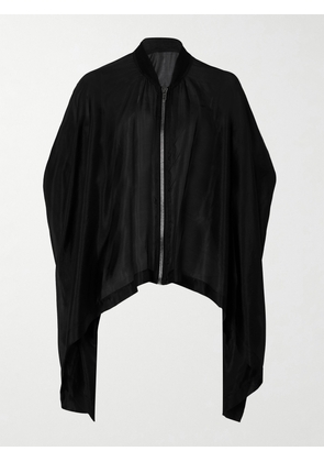 Rick Owens - Flight Silk-voile Bomber Jacket - Black - One size