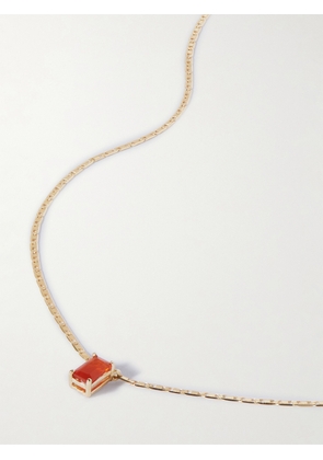 Loren Stewart - + Net Sustain Valentino 10-karat Recycled Gold Opal Necklace - Orange - One size