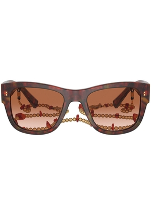 Dolce & Gabbana Eyewear Corallo square-frame sunglasses - Brown