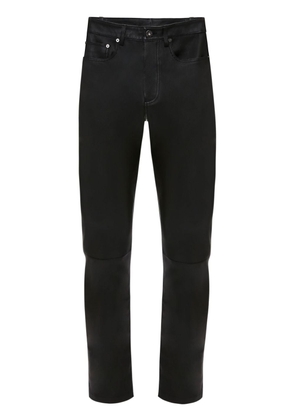 JW Anderson slim-fit leather trousers - Black