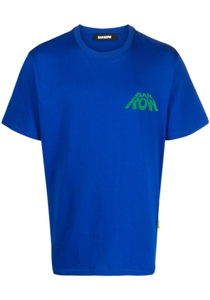 BARROW logo-print cotton T-shirt - Blue