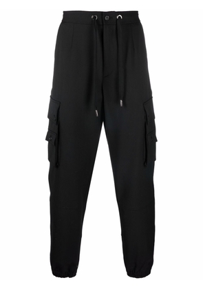 Dolce & Gabbana multi-pocket elasticated cuff trousers - Black