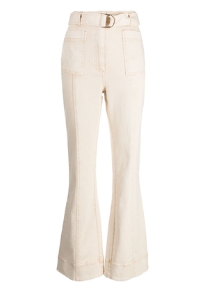 Acler Orchal high-rise flared jeans - Neutrals