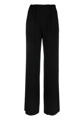 Emporio Armani high-waisted wide-leg trousers - Black