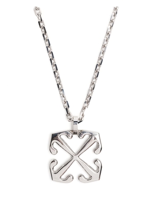 Off-White Arrow pendant necklace - Metallic