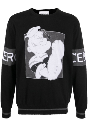 Iceberg Popeye knitted jumper - Black