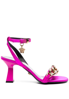 Versace Medusa chain mid-heel sandals - Pink