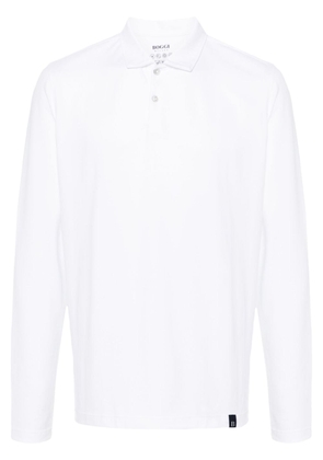 Boggi Milano long sleeve polo shirt - White