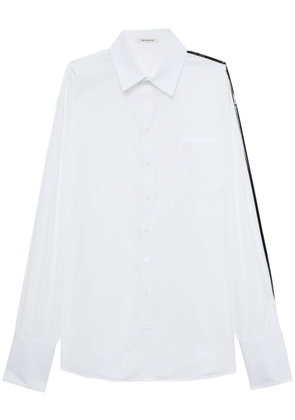 Peter Do contrasting-trim long-sleeve shirt - White