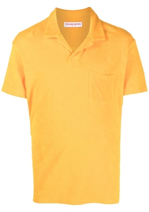 Orlebar Brown solid-color polo shirt - Orange