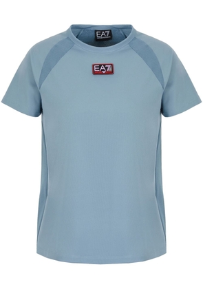 Ea7 Emporio Armani logo-appliqué short-sleeve T-shirt - Blue