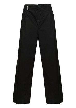 Versace Jeans Couture mid-rise wide-leg cropped trousers - Black