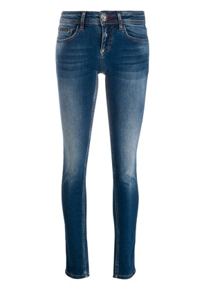 Philipp Plein Statement slim-fit jeans - Blue
