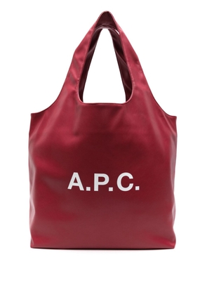 A.P.C. large Ninon tote bag - Red