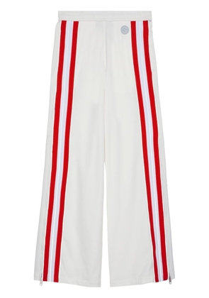 Gucci Web-stripe wide-leg track pants - White